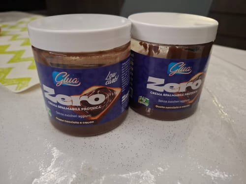 Customer photo review of Crema proteica gusto nocciola e cacao