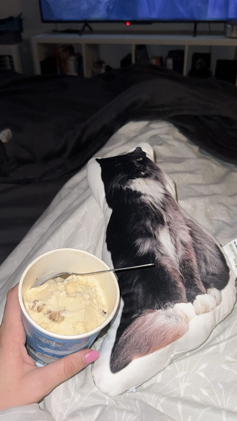 Customer photo review of Personalisiertes Katzenkissen