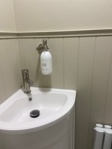 Customer photo review of Single Soap Dispenser Mounted Holder