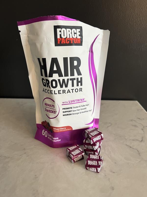Customer photo review of Hair Growth Gummies