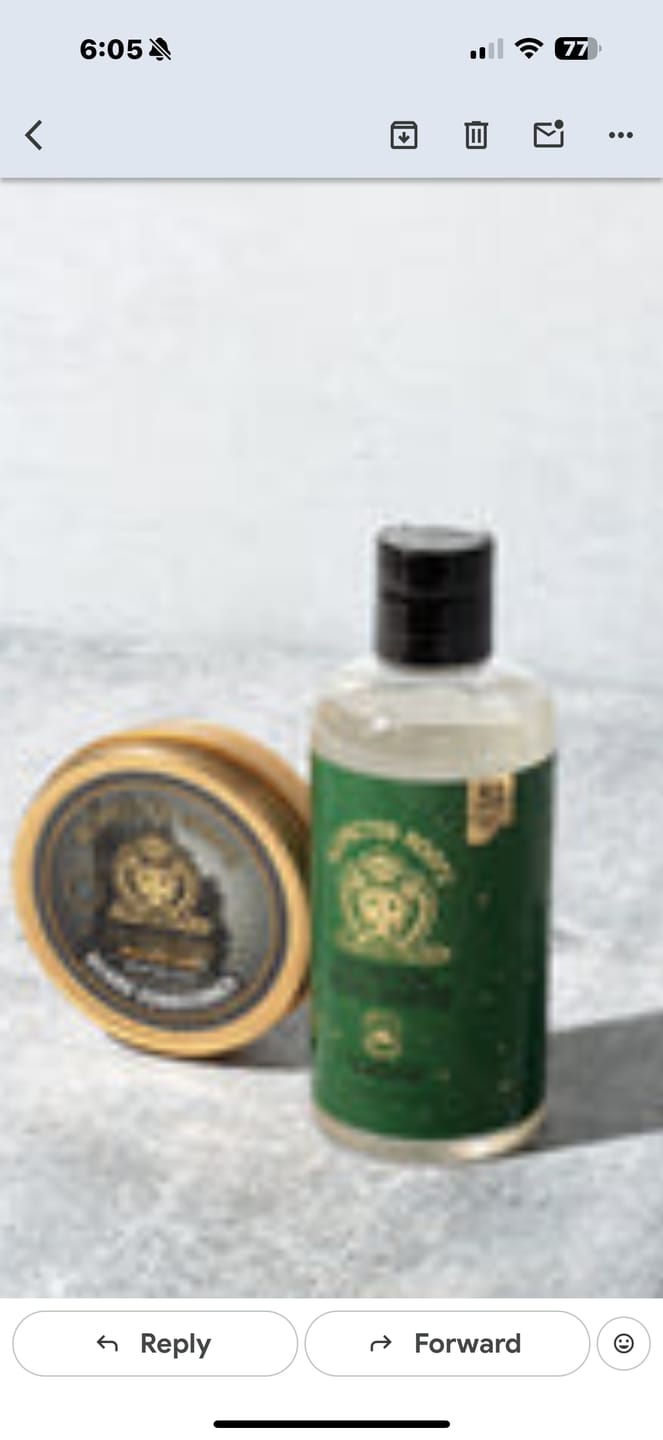 Customer photo review of Beard Shampoo + The Monarchy Beard Conditioner Combo