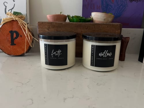 Customer photo review of Faith Candle