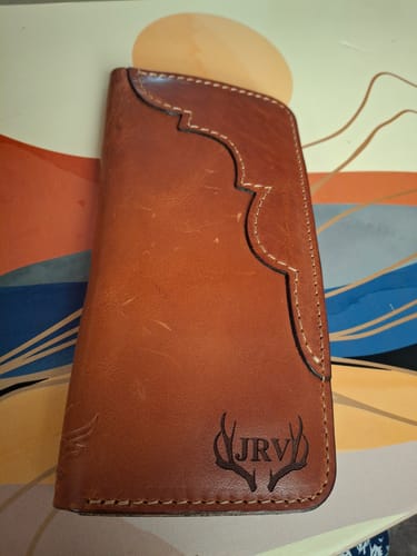 Customer photo review of Western Long Wallet - Chestnut Brown