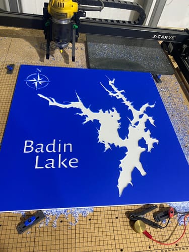 Customer photo review of ColorCore HDPE Plastic - Premium Multi-Layer Engravable Sheets