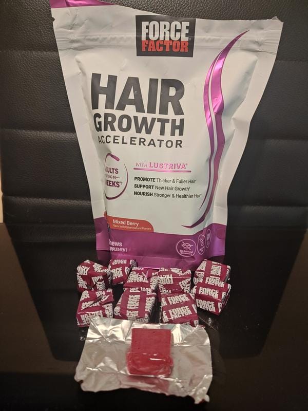 Customer photo review of Hair Growth Gummies