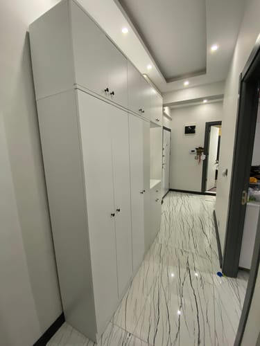 Customer photo review of Rani EA142 Portmanto Çekmeceli Aynalı Askılı Ayakkabılık Vestiyer Beyaz