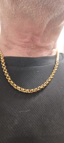 Customer photo review of Belcher Chain Gold | 5mm