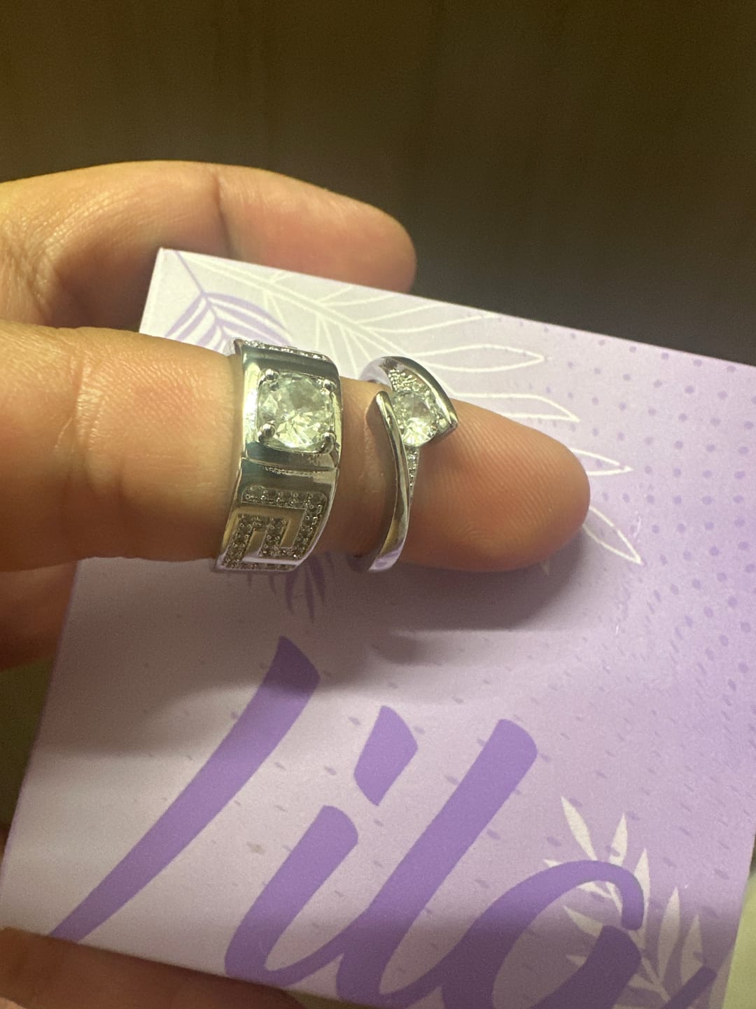 Customer photo review of 💍Set x2 Anillos para parejas💍Baño en plata