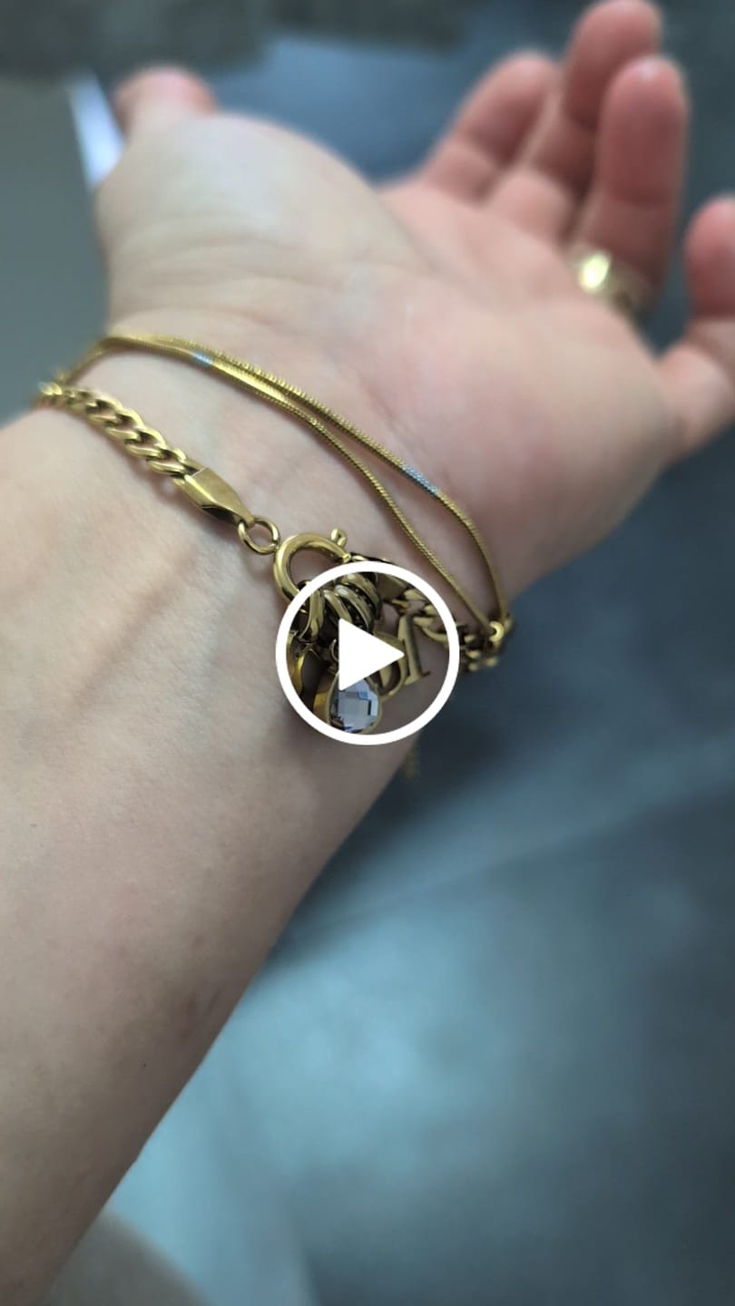 Customer video review of Letter charm