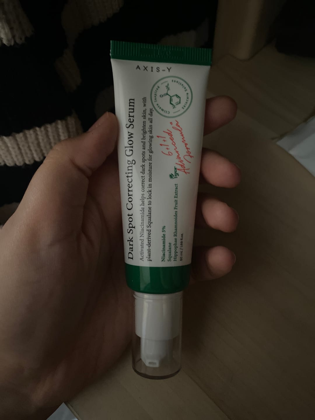 Customer photo review of AXIS-Y - Sérum - Dark Spot Correcting Glow Serum