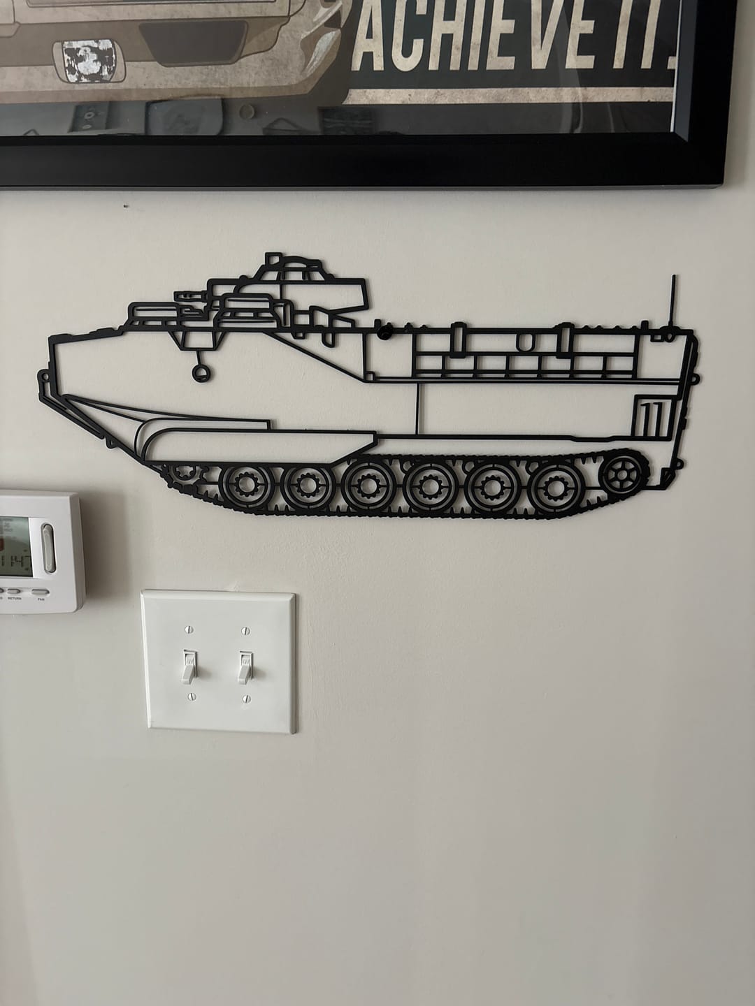 Customer photo review of AAVP7A1 Silhouette Metal Wall Art