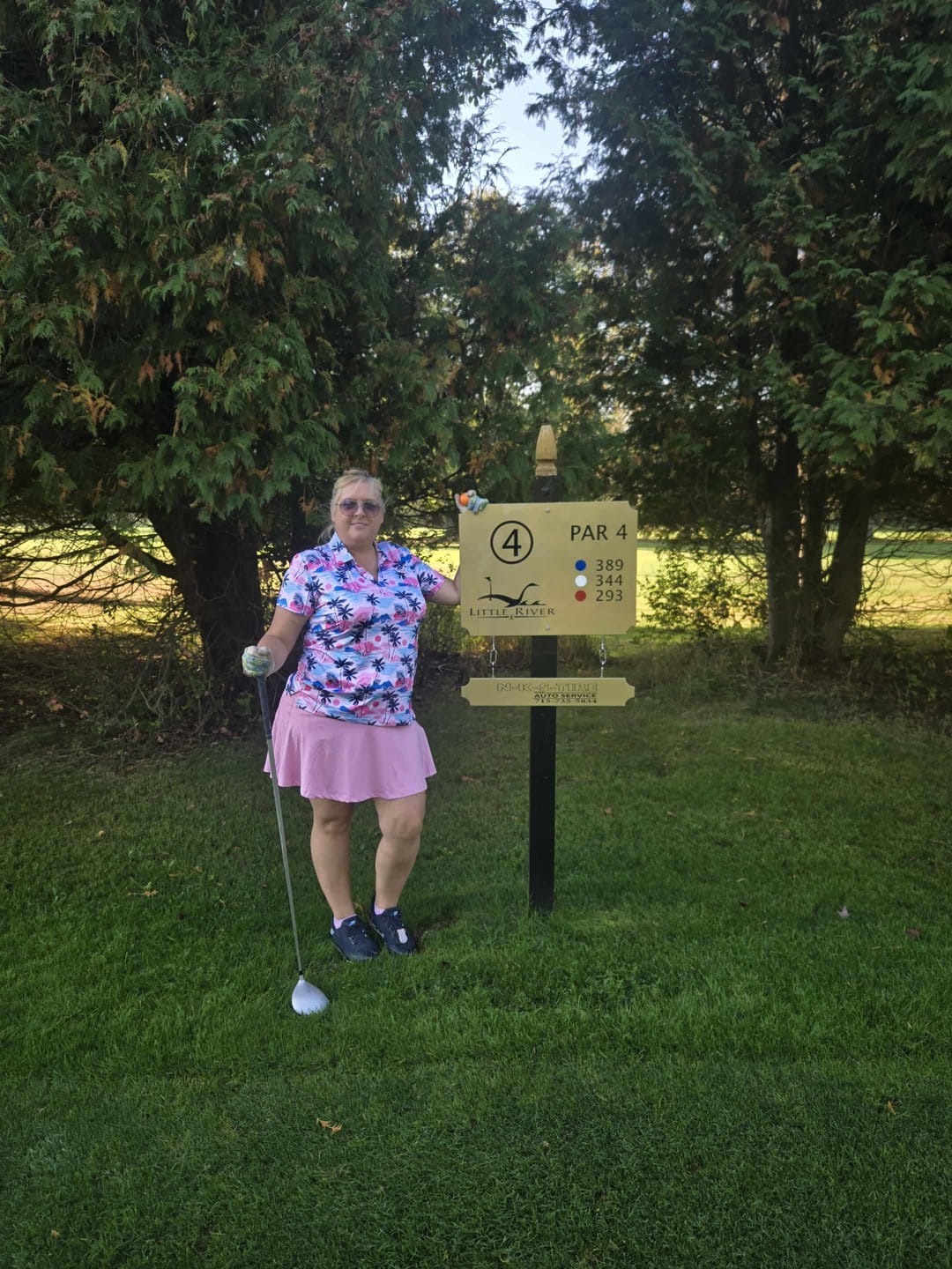 Customer photo review of Sunset Swing Women's Golf Polo