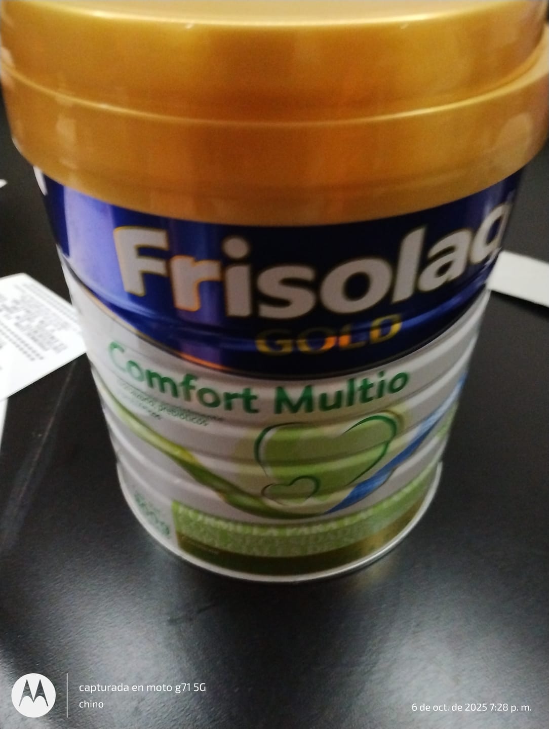 Customer photo review of Frisolac Gold Comfort Multio (0-12 Meses) Pack C/ 1.6 Kg