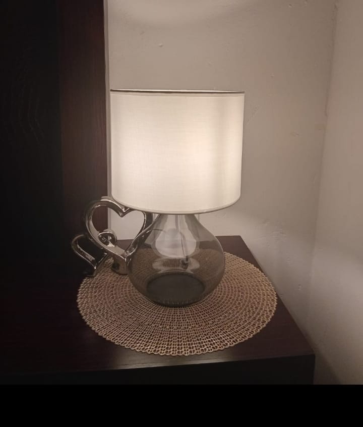 Customer photo review of Sasha Table Lamp | Smoke