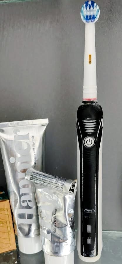 Customer photo review of Happier Fresh Mint Toothpaste