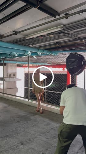 Customer video review of Lesli Dual Mini Skirt Mesh - Nude