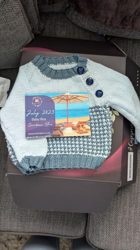 Customer photo review of Caribbean Blue Baby-Boy Jumper