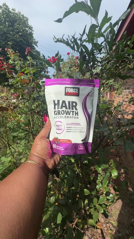 Customer photo review of Hair Growth Gummies