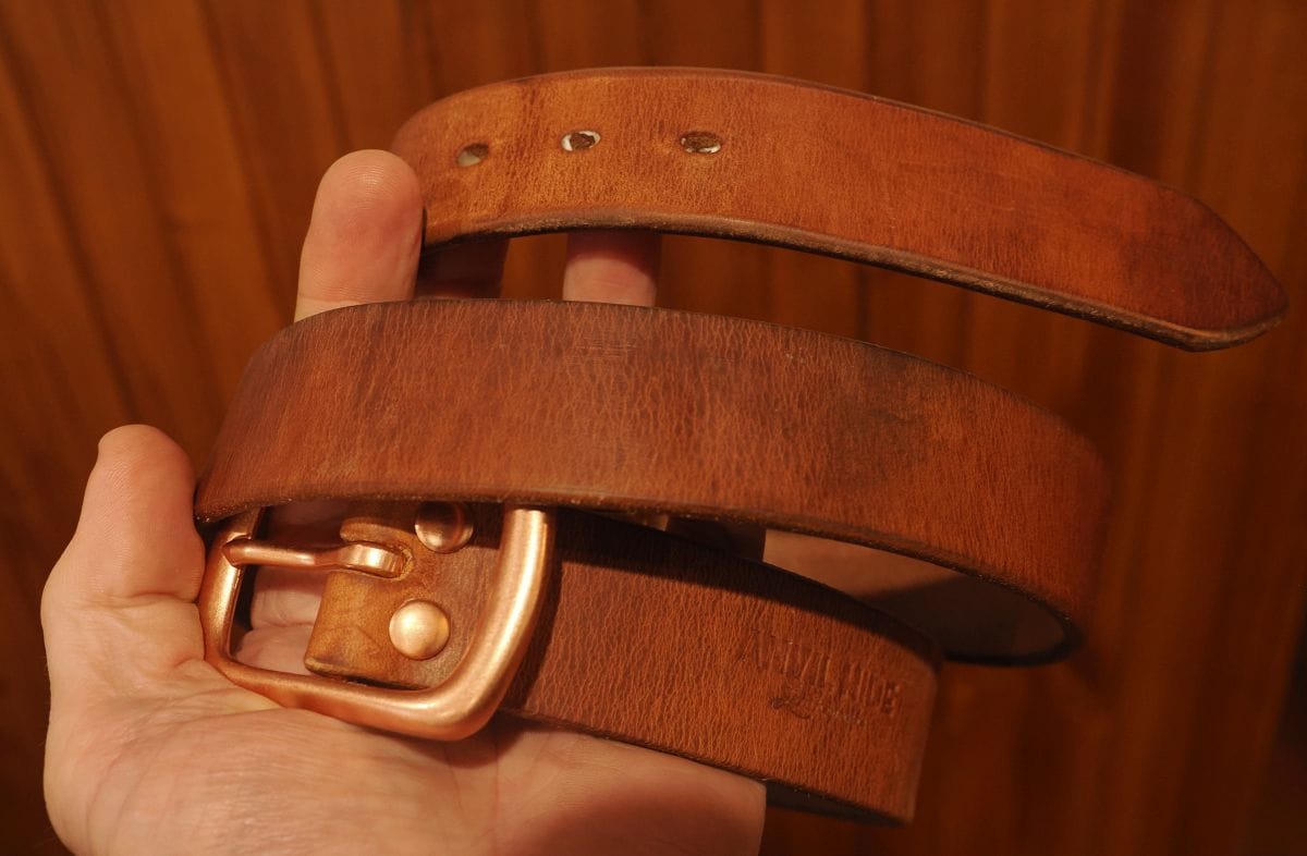 Customer photo review of The Patina King Belt