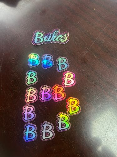 Customer photo review of Stickers Holográficos
