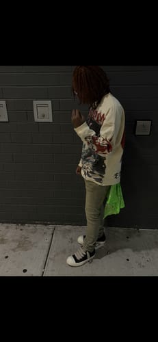 Customer photo review of Godspeed Checkmate L/S Tee Bone