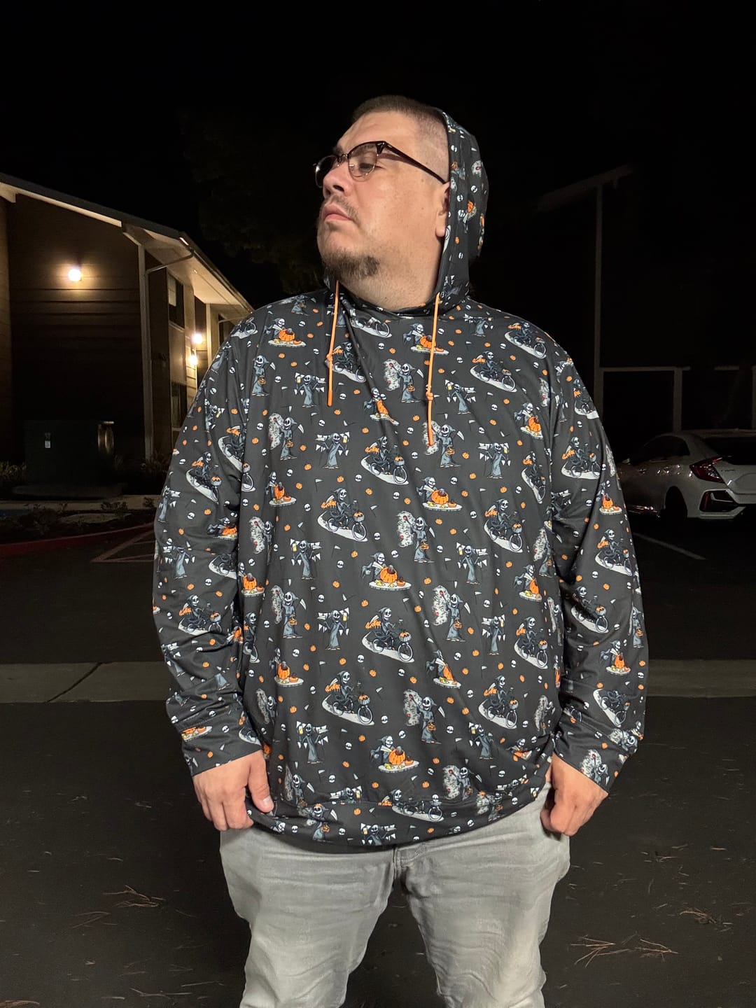 Customer photo review of Reaper's Delight – Performance Hoodie