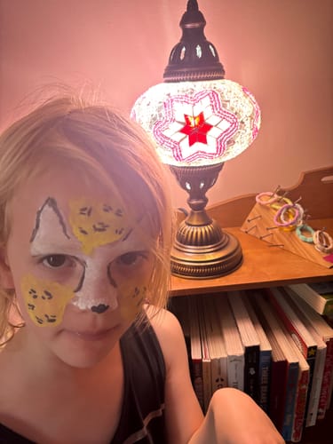 Customer photo review of MOSAIC TABLE LAMP - LARGE GLOBE