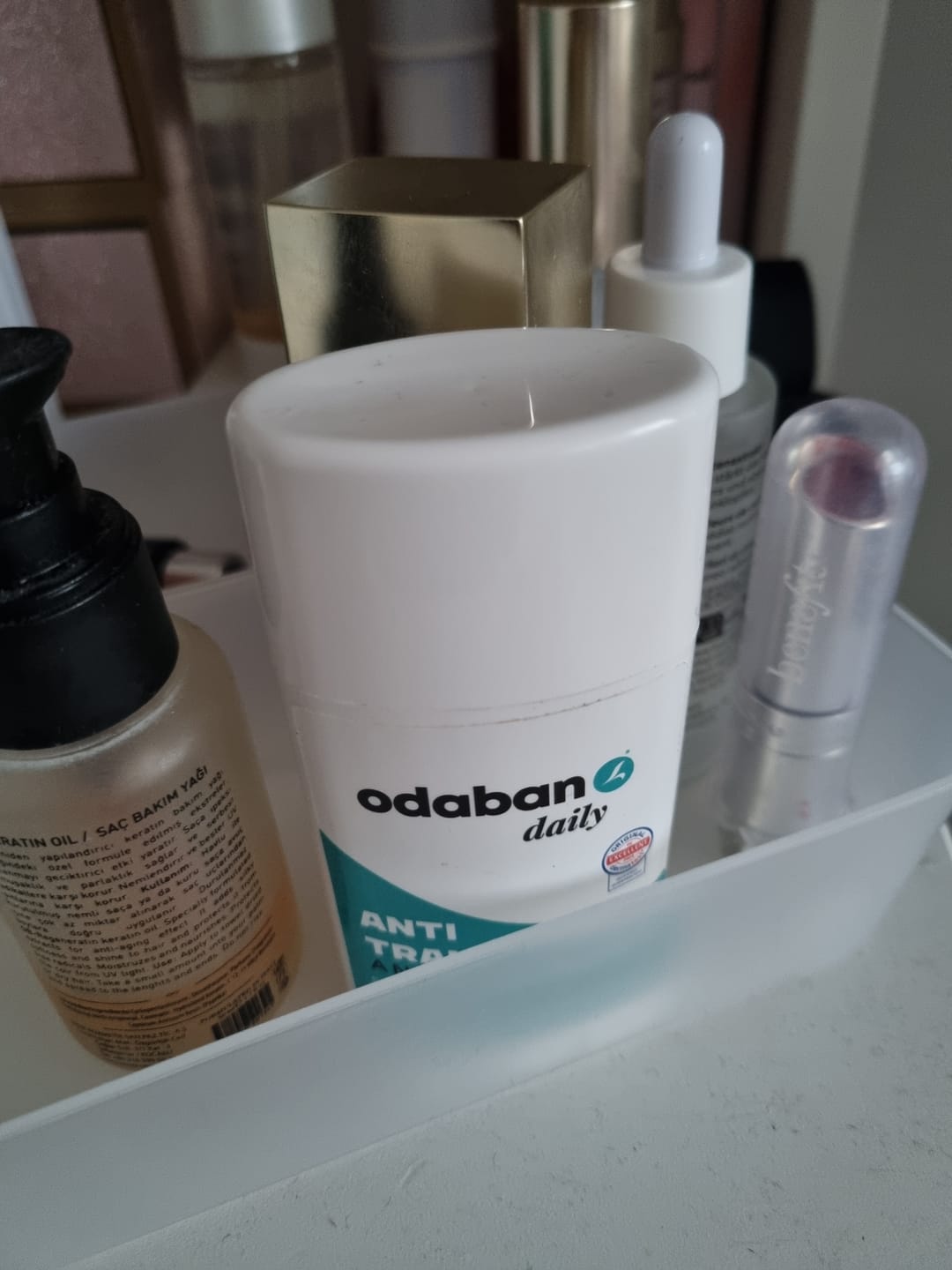 Customer photo review of odaban® Antitranspirant Set - Spray + Deo Stick
