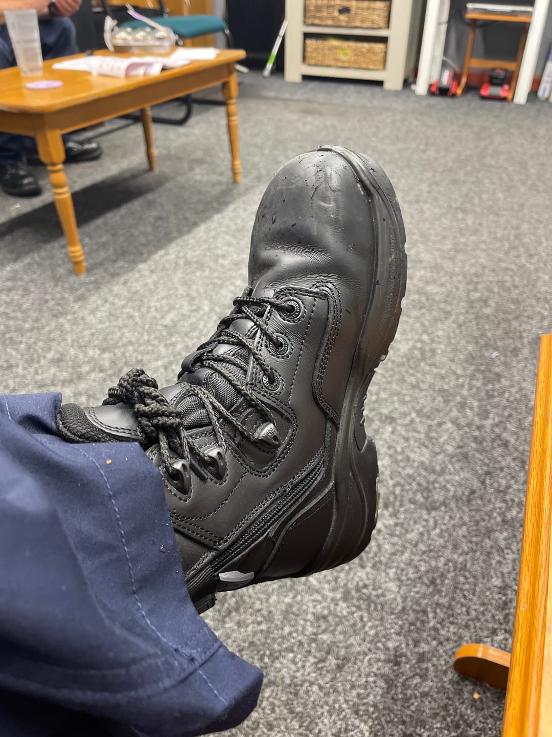Customer photo review of Responder Side-Zip CT CP WP Uniform Safety Boots (3-5.5)