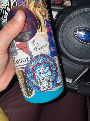 Customer photo review of 100 2.5" Custom Holographic Stickers
