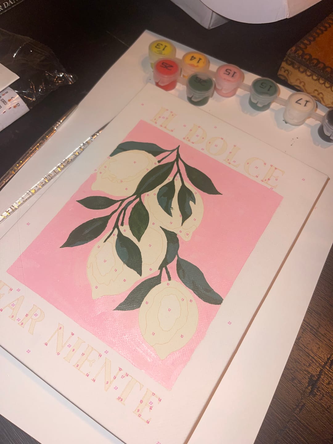 Customer photo review of 6 Mini Paintings | Italiaanse ''Dolce Vita'' set