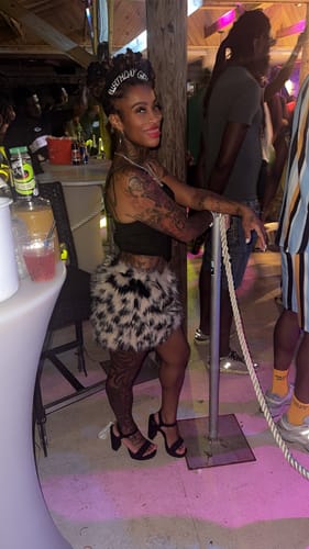 Customer photo review of Faux Fantasy Skirt Set