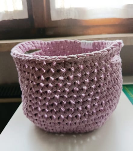 Customer photo review of CROCHET KIT BILLY BASKET