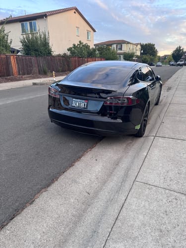 Customer photo review of 2011-2022 CALIFORNIA LICENSE PLATE DMV.CA.GOV - BLACK WITH WHITE TEXT 6"x12" (156.5mm x 305mm)