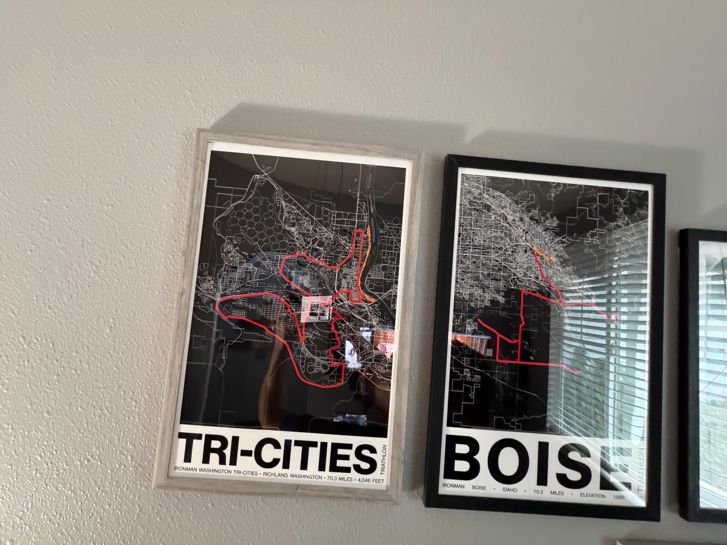 Customer photo review of Ironman 70.3 Washington Tri-Cities Poster - Grid Style