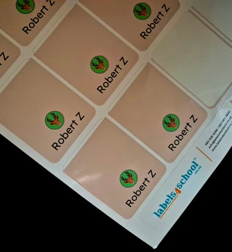 Customer photo review of Colour Wrap-around Pencil Labels - Customise your own