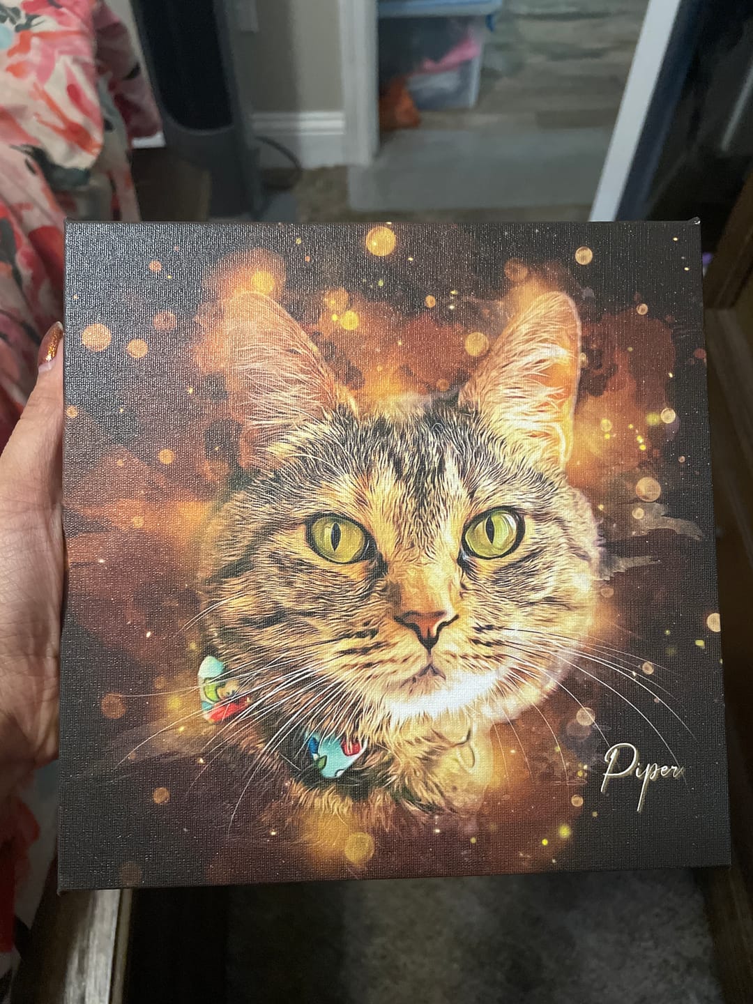 Customer photo review of Pet Art Canvas Print