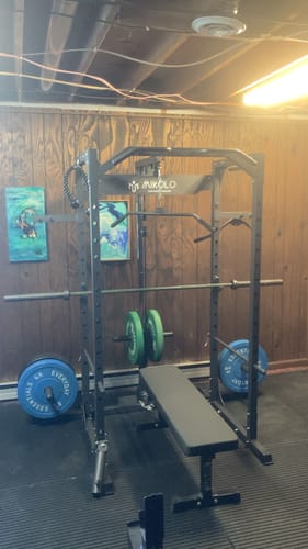 Customer photo review of F4 Power Rack with Lat Pull Down System