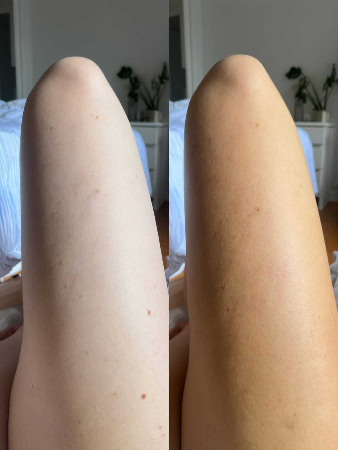 Customer photo review of Glow Tanning Gummies