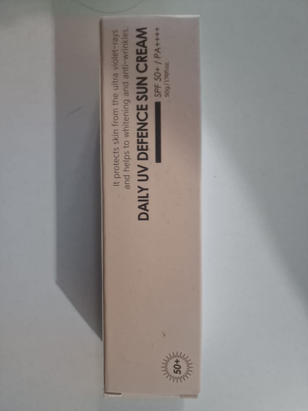 Customer photo review of Слънцезащитен крем с пептиди за коригиране на пигментни петна и бръчки Chamos Blansen  UV SPF50