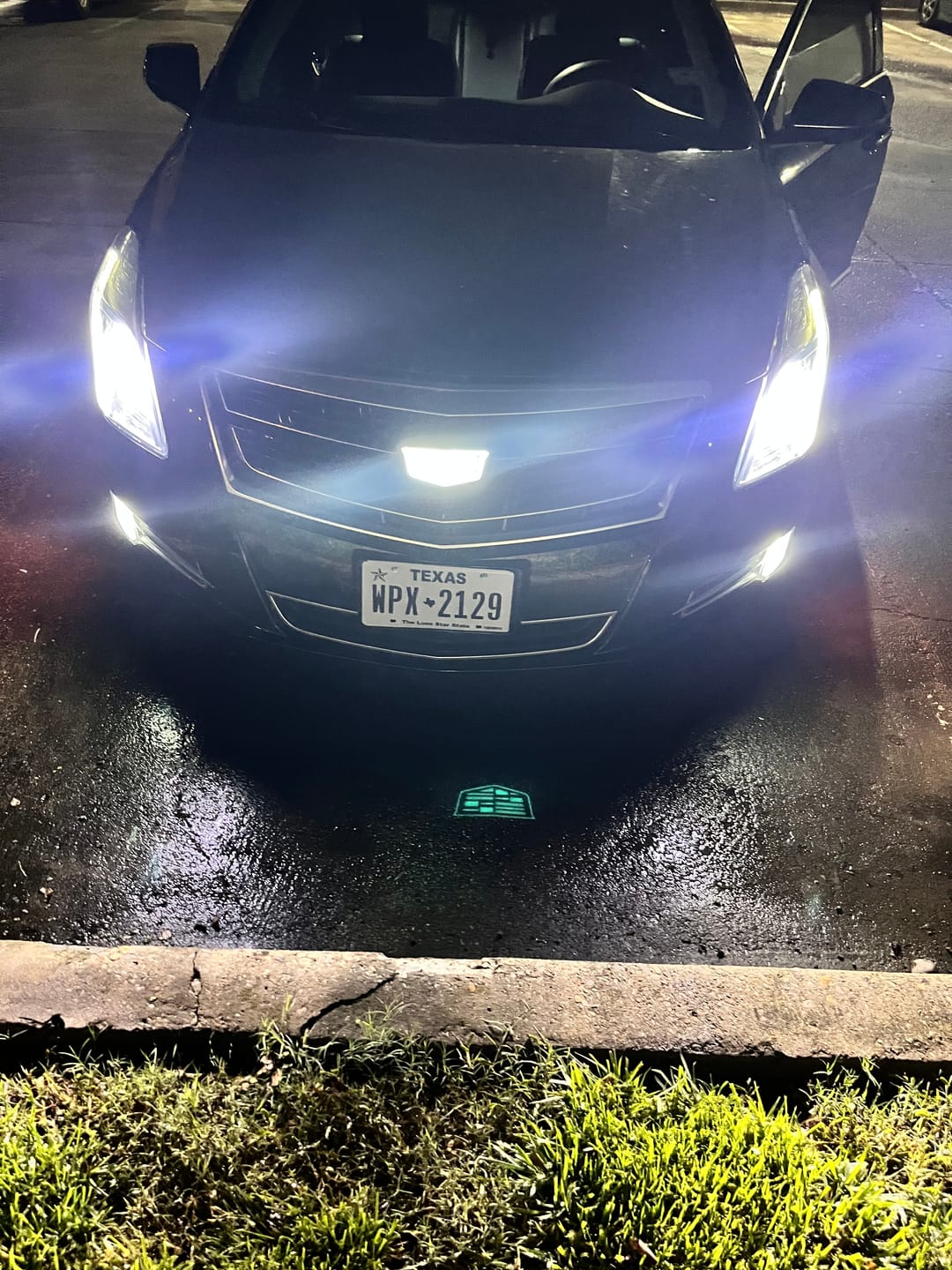 Customer photo review of Cadillac Logo Front Grille LED Luxury Metallic Dynamic Crystal Illuminated Emblem Not Compatible with ACC Radar