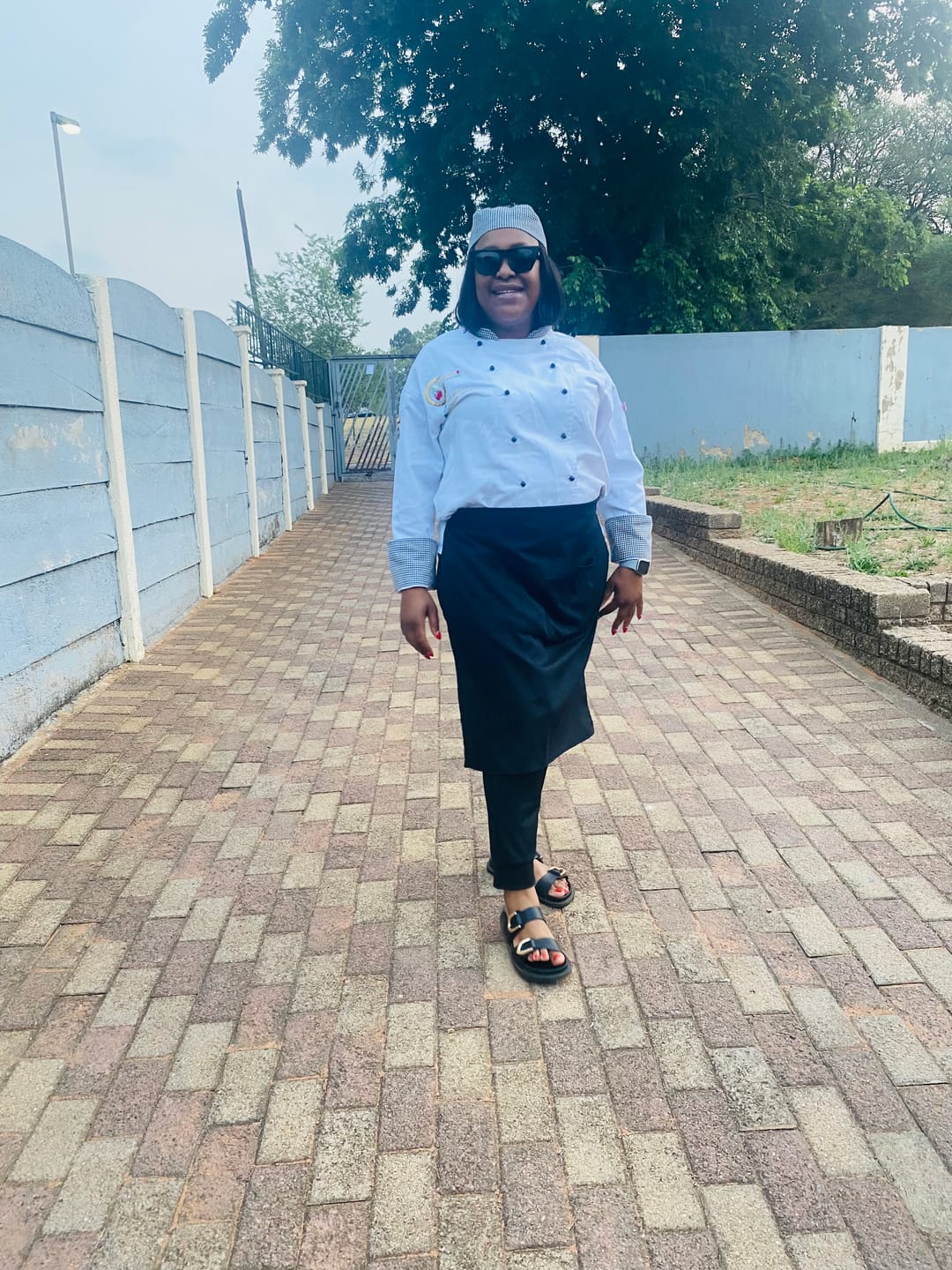 Customer photo review of Black Diva Logo Sunglasses