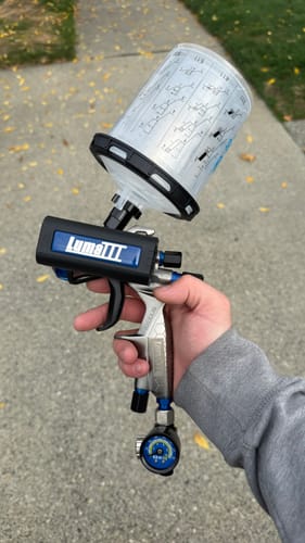 Customer photo review of EXODUS Basecoat Spray Paint Gun