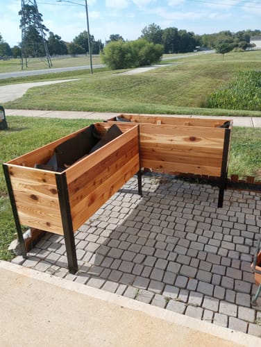 Customer photo review of 18" x 48" Raised Garden Bed - 30" TALL
