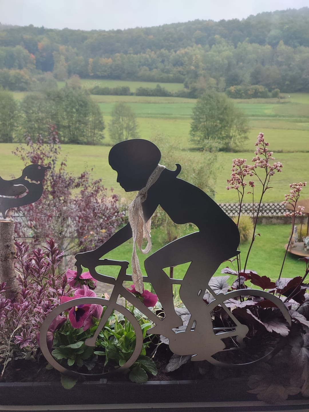 Customer photo review of Gartenstecker Radfahrerin