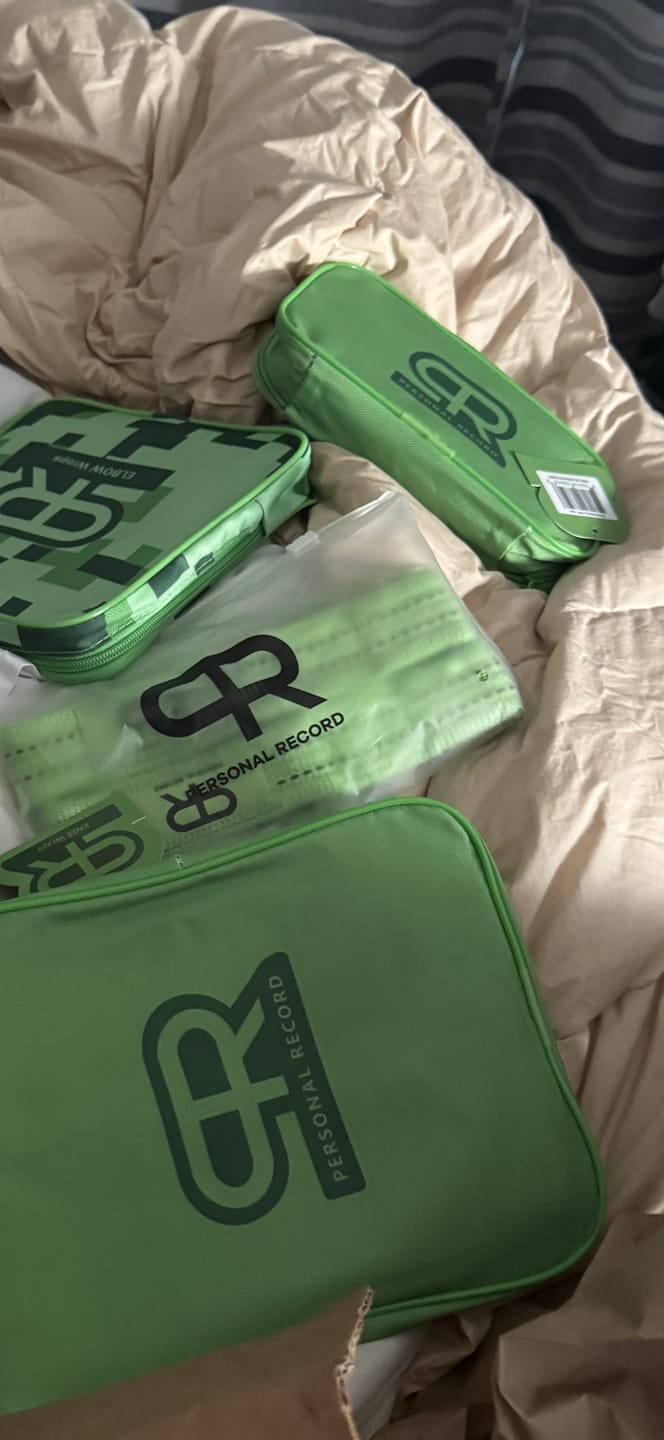 Customer photo review of PR Heavy Duty Premium Knee Wraps - Neon