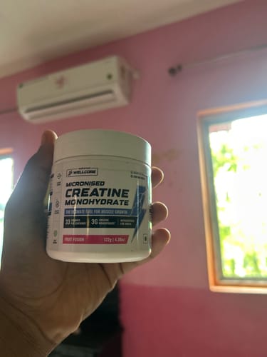 Customer photo review of Wellcore - Pure Micronised Creatine Monohydrate (122g, 33 Servings) Fruit Fusion