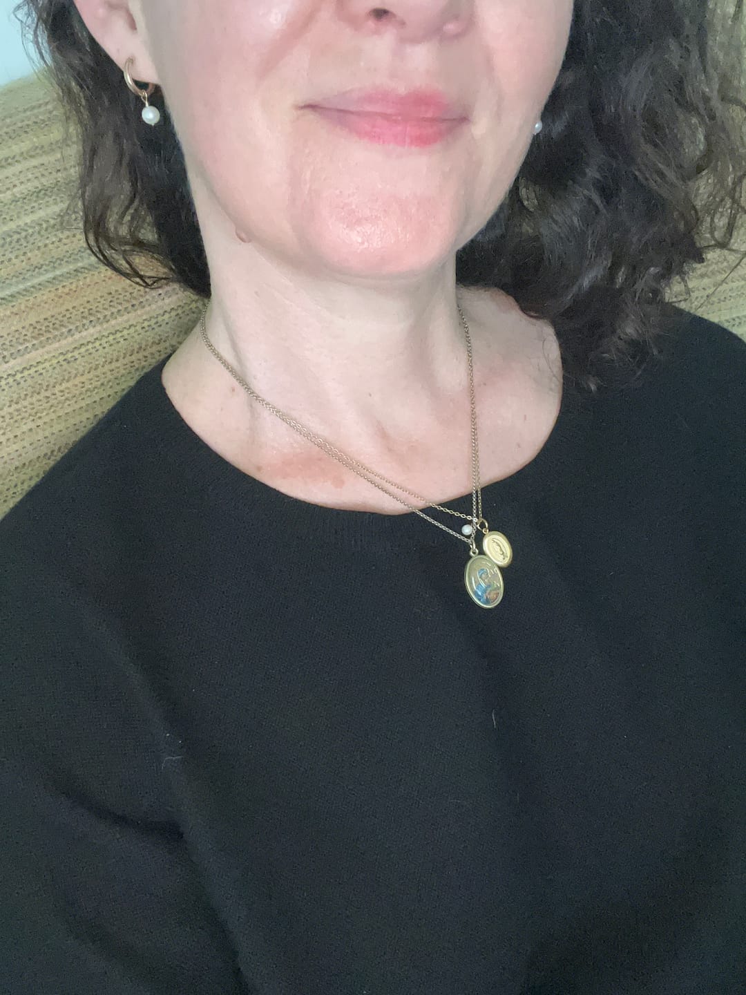 Customer photo review of Miraculous Medal Necklace