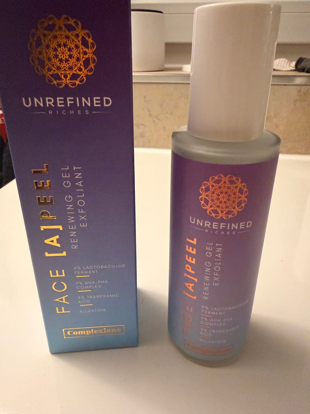 Customer photo review of FACE [A]PEEL - Renewing Gel Exfoliant