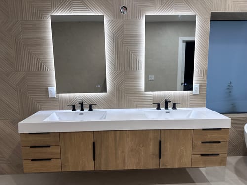 Customer photo review of Breton Floating Vanity - 2nd Generation (24"-84")